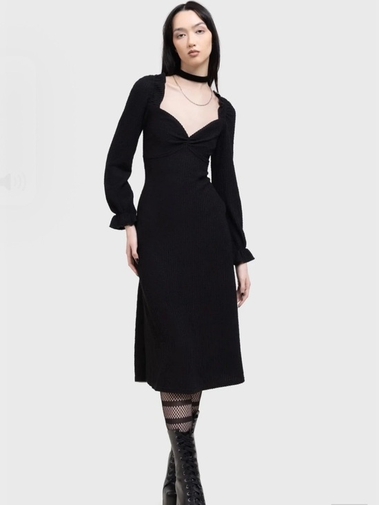 Killstar Dresses & Skirts - Killstar Black Long Sleeve Midi Dress